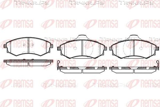 Тормозные колодки Remsa передние для Kia Magentis I 2001-2006. Артикул 0318.05