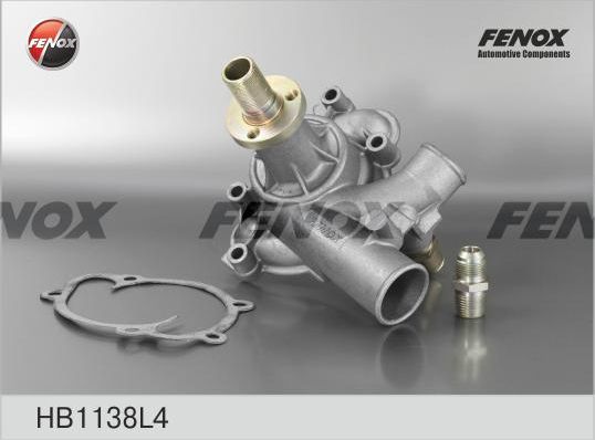 Помпа (водяной насос) Fenox для ГАЗ Соболь 1997-2013. Артикул HB1138L4