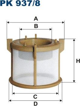 Топливный фильтр Filtron. Артикул PK 937/8