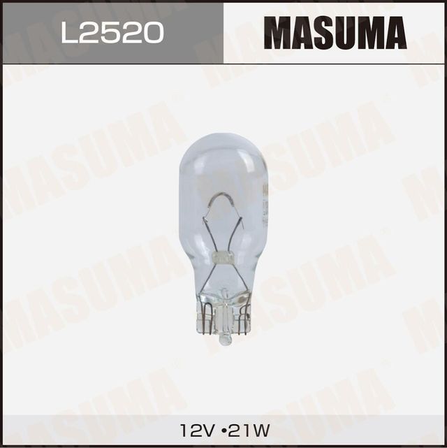 Лампа б/ц MASUMA 12v 21W T20 одноконтактная [уп.2] Masuma. Артикул L2520