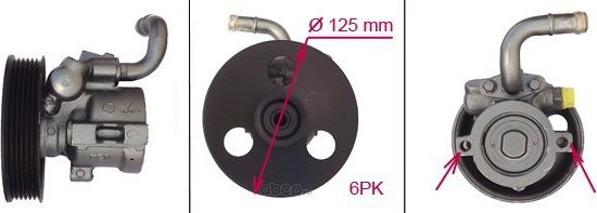 Новый насос ГУР Chevrolet Lacetti 2003-, Chevrolet Aveo 2005 (Pstpro). Артикул NB1602PST