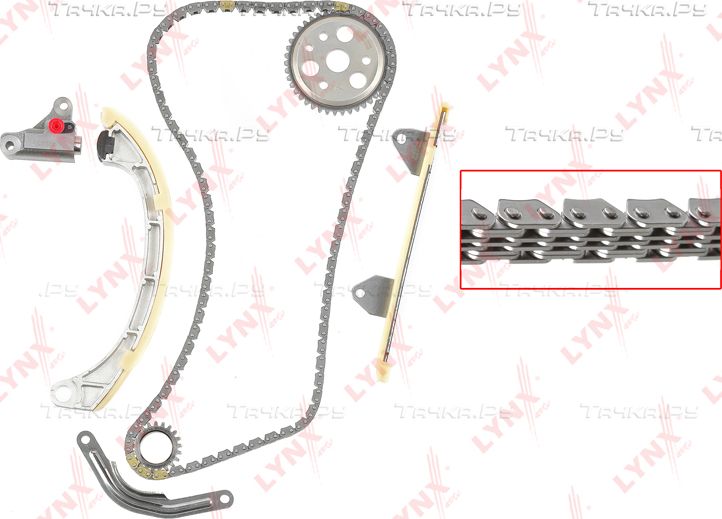 Цепь ГРМ LYNXauto для Toyota Yaris II 2005-2010. Артикул TK-0068
