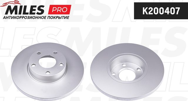 Тормозной диск Miles передний для Audi A4 I (B5) 1994-2001. Артикул K200407
