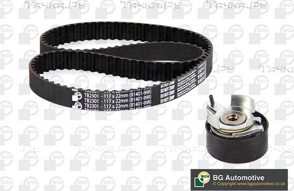 Ремень ГРМ с роликами (комплект) BGA для Ford Tourneo Connect II 2013-2026. Артикул TB2319K