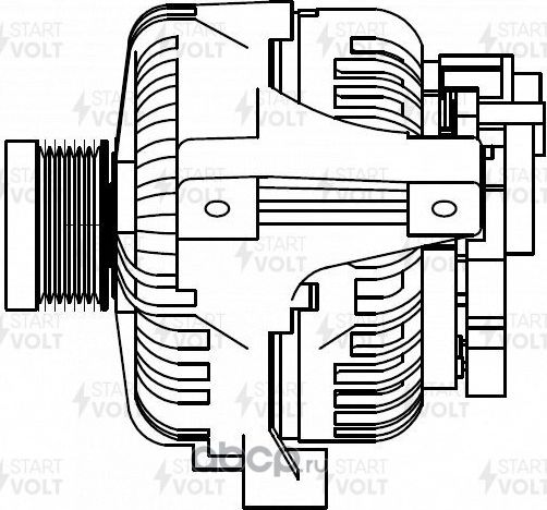 Генератор StartVOLT для Volvo XC90 I 2002-2014. Артикул LG 1013