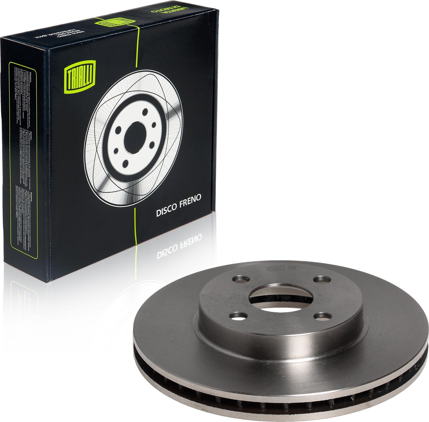 Тормозной диск Trialli передний для Toyota Corolla E120, E130 2001-2008. Артикул DF 190201