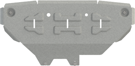 Защита алюминиевая Шериф (6 мм) усиленная для радиатора Ford Ranger IV 2022-2026. Артикул 08.6070