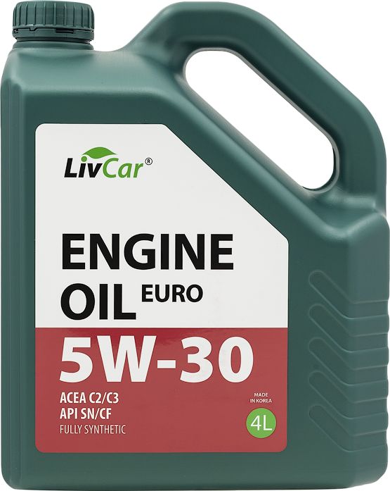Масло моторное  5W-30  LivCar Engine Oil EURO 5W-30 ACEA C2/3 API SN/CF (4л х 4). Артикул lc7110530-004