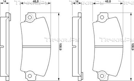 Тормозные колодки Bosch (Low-Metallic) передние для Renault 5 I 1972-1985. Артикул 0 986 461 396