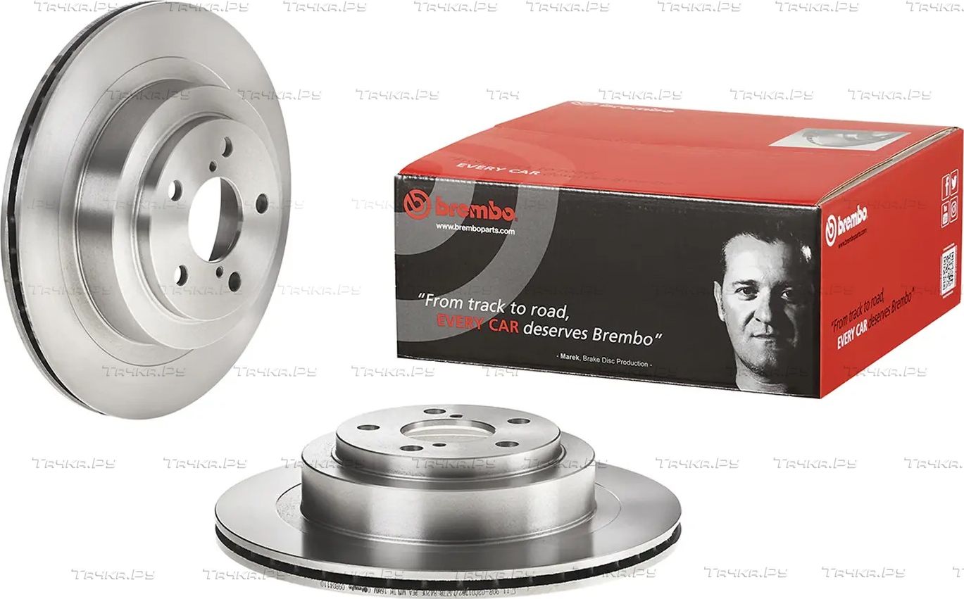 Тормозной диск Brembo задний для Subaru Outback III 2003-2009. Артикул 09.B041.10