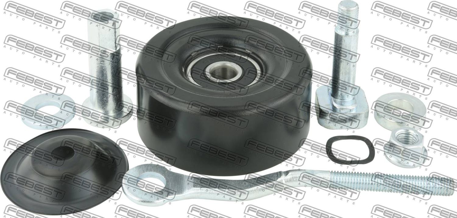 Натяжной ролик (натяжитель) приводного поликлинового ремня Febest. Артикул 0287-D40B
