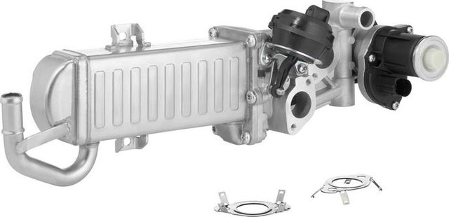 Радиатор рециркуляци ОГ с заслонкой EGR VAG BorgWarner. Артикул 710861D/1