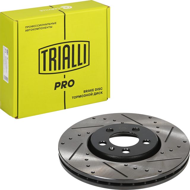 Тормозной диск Trialli передний для Audi S3 I (8L) 2001-2003. Артикул DF 2037s
