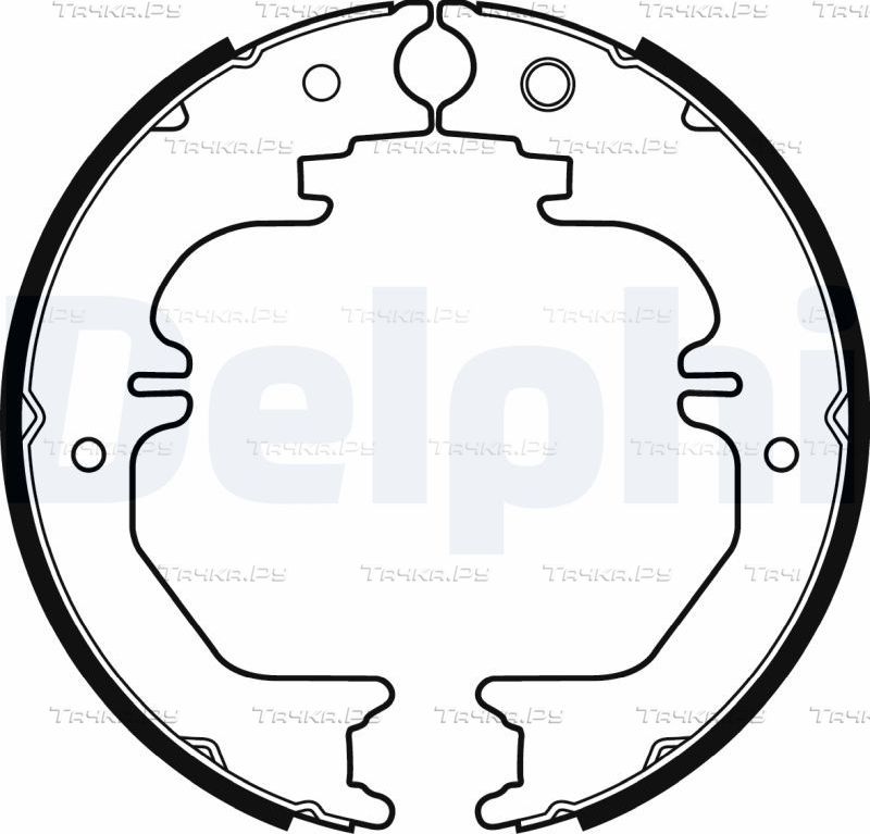 Тормозные колодки Delphi задние для Toyota Land Cruiser 80 1990-1997. Артикул LS2132