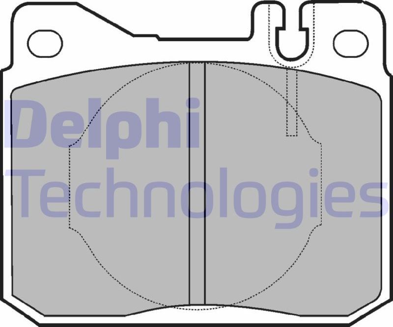 Тормозные колодки Delphi (Low-Metallic). Артикул LP221