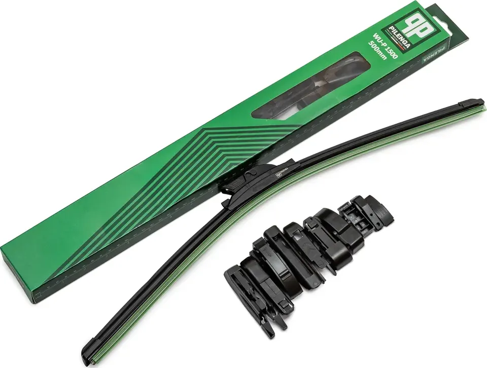 PILENGA Щетка стеклоочистителя универсальная бескаркасная 500mm 11 адаптеров  Универсальные Pilenga. Артикул wu-p1500