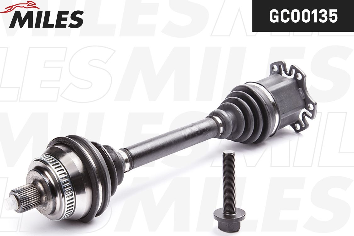 Полуось (привод в сборе, приводной вал) Miles. Артикул GC00135
