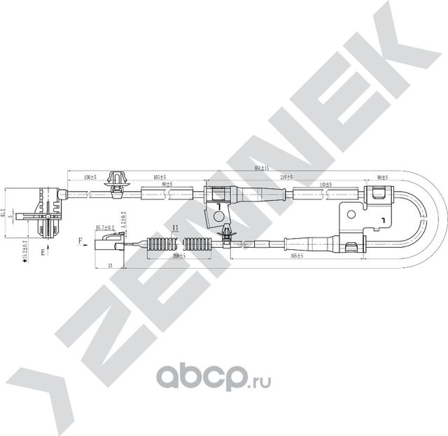 Датчик ABS передний левый HYUNDAI I30 07 - ZENNEK DAS0052 Zennek. Артикул DAS0052