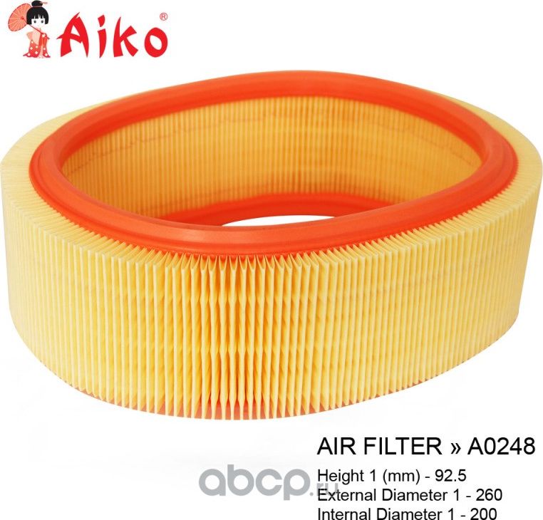 Фильтр воздушный RENAULT Logan (2004-) (Aiko). Артикул A0248