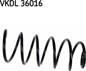 Пружина подвески SKF передняя для Volvo V70 II 1999-2008. Артикул VKDL 36016