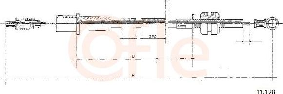 Трос газа Cofle. Артикул 11.128