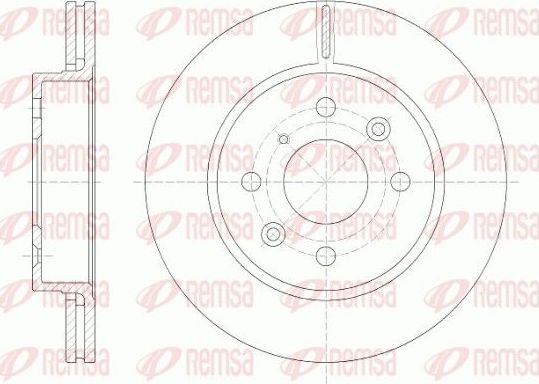 Тормозной диск Remsa. Артикул 6523.10