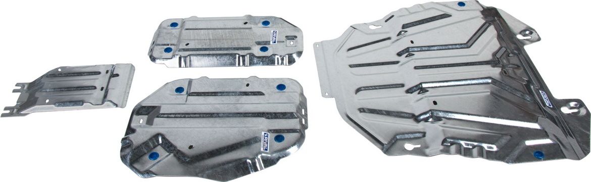 Защита оцинкованная Rival для картера, топливного бака, КПП и редуктора Lexus NX 250 2021-2026. Артикул KZZZ.9534.1