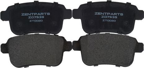Тормозные колодки Zentparts. Артикул Z07539