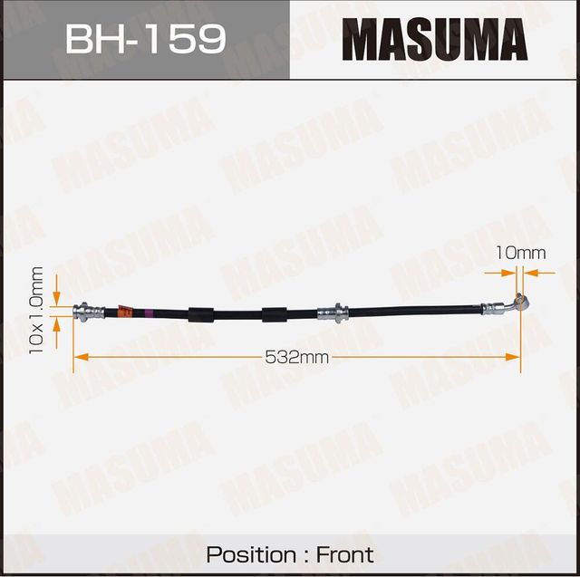 Тормозной шланг Masuma передний правый/левый для Nissan Maxima A33 2000-2003. Артикул BH-159