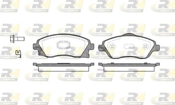 Тормозные колодки RoadHouse передние для Opel Tigra B 2004-2010. Артикул 2774.12