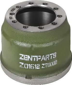 Тормозной барабан Zentparts. Артикул Z01612