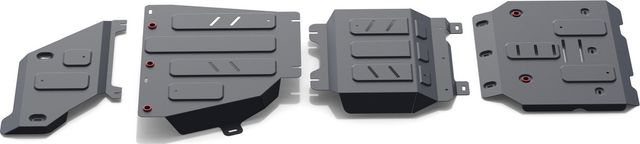 Защита АвтоБРОНЯ для радиатора, картера, КПП и РК Haval H9 2014-2017 2017-2026. Артикул K111.09418.1