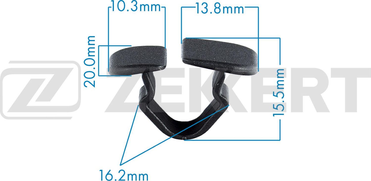 Клипса Zekkert (нейлон). Артикул BE-1943