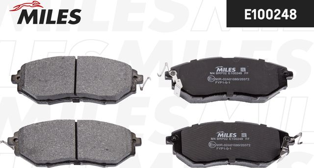 Тормозные колодки Miles (Semi-Metallic). Артикул E100248