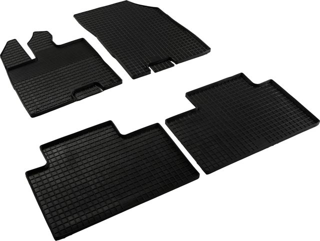 Коврики резиновые Seintex с узором сетка для салона GAC GS4 2WD 2024-2026 . Артикул 318929