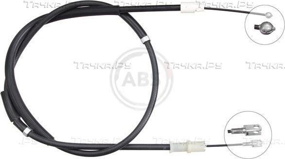 Трос ручника (тросик ручного тормоза) ABS. Артикул K13856