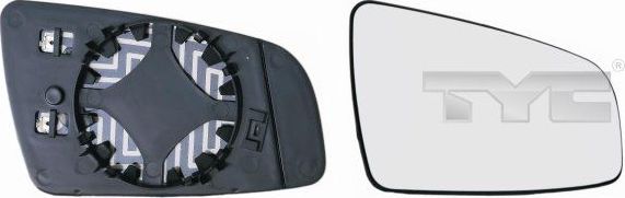 Зеркальное стекло бокового зеркала TYC. Артикул 325-0083-1