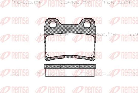Тормозные колодки Remsa задние для Ford Orion III 1990-1993. Артикул 0417.10