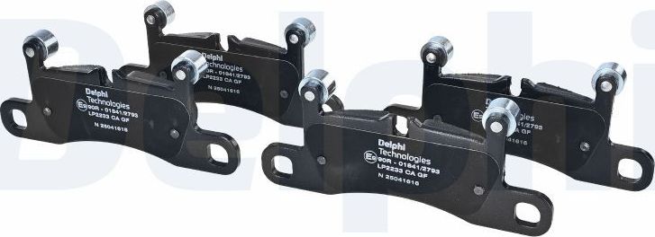 Тормозные колодки Delphi (Low-Metallic). Артикул LP2233