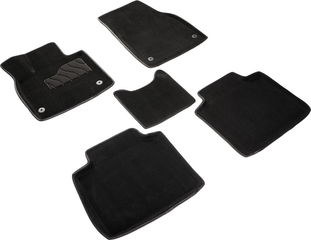 Коврики Seintex 3D ворсовые для салона Voyah Free 2021-2026 ЧЕРНЫЕ. Артикул 98612