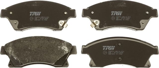 Тормозные колодки TRW COTEC передние для Chevrolet Cruze I 2009-2015. Артикул GDB1843