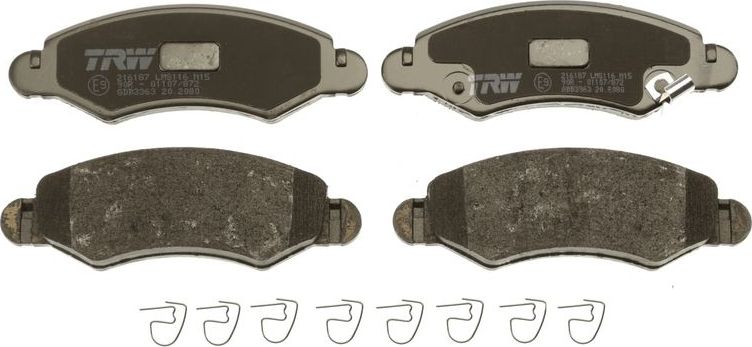 Тормозные колодки TRW COTEC. Артикул GDB3363