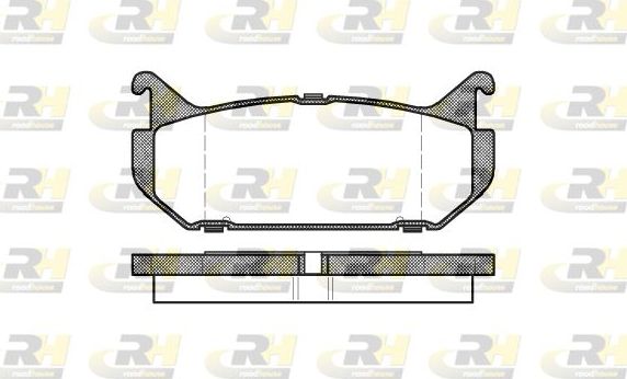 Тормозные колодки RoadHouse задние для Mazda MX-6 1992-1997. Артикул 2416.00