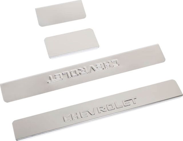 Накладки Ладья на внутренние пороги (штамп) для Chevrolet Aveo II 2012-2026. Артикул 014.21.011