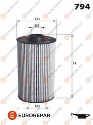 Масляный фильтр Eurorepar. Артикул 1637766880