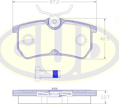 Тормозные колодки G.U.D.. Артикул GBP880175