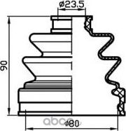 Пыльник привода (ТА), (Trustauto). Артикул TACB1024