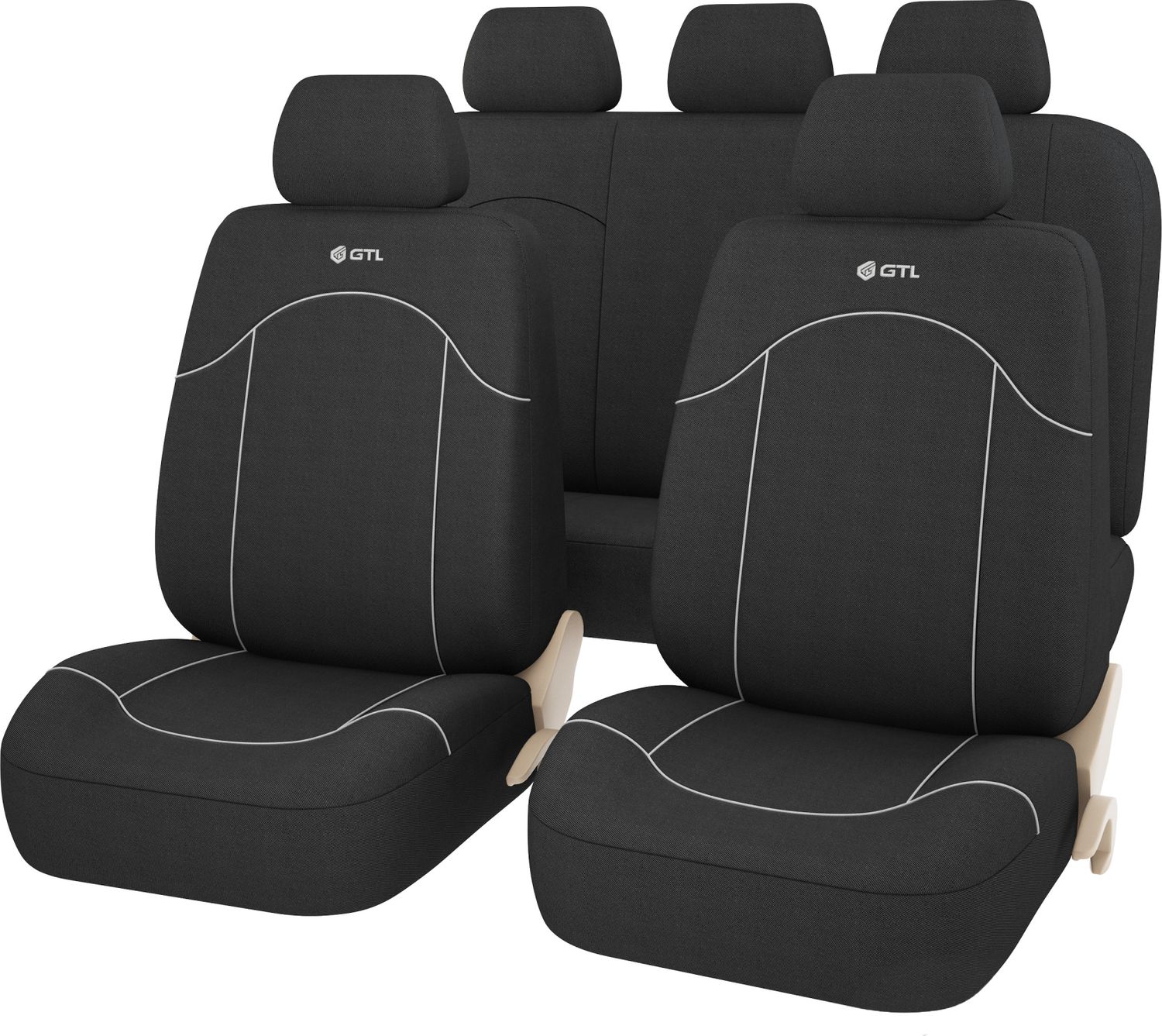 Чехлы универсальные PSV GTL Fast на сидения, цвет Черный. Артикул 127306