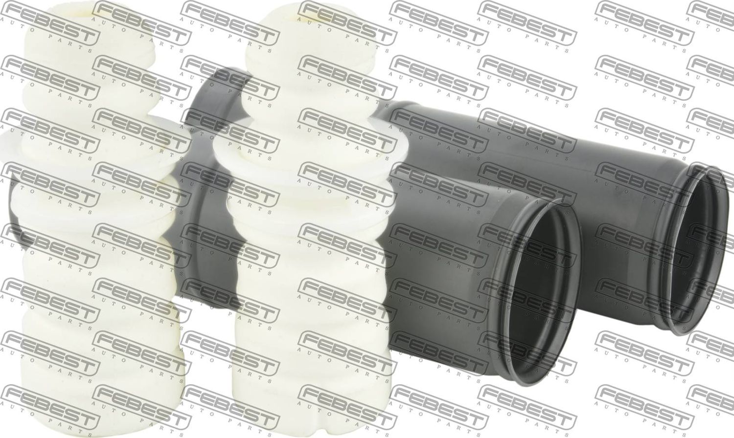 Комплект отбойников и пыльников амортизаторов (стоек) Febest. Артикул CHSHB-T300R-KIT