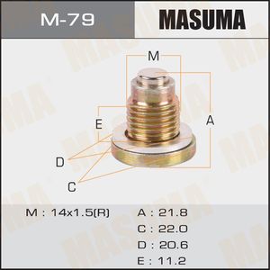Сливная пробка масляного поддона двигателя Masuma для Mazda CX-5 I 2012-2017. Артикул M-79